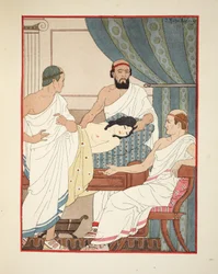 Consultando con otros doctores, ilustración de 
